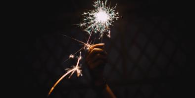 Hands Holding Sparkler