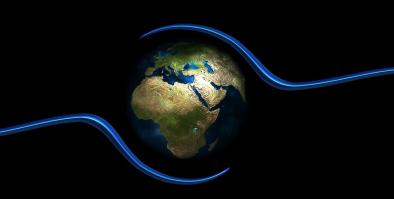 Hands holding Earth
