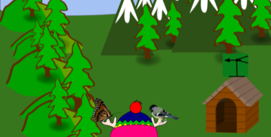Maple and her friends in the meadow