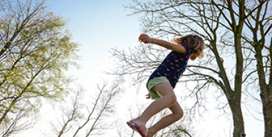 child jumping