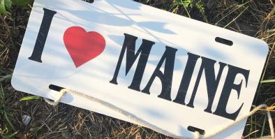 I love Maine sign